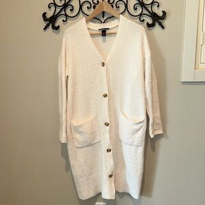 VICTORIAS SECRET BUTTON DOWN POLAR FLEECE DUSTER SIZE XS/SMALL